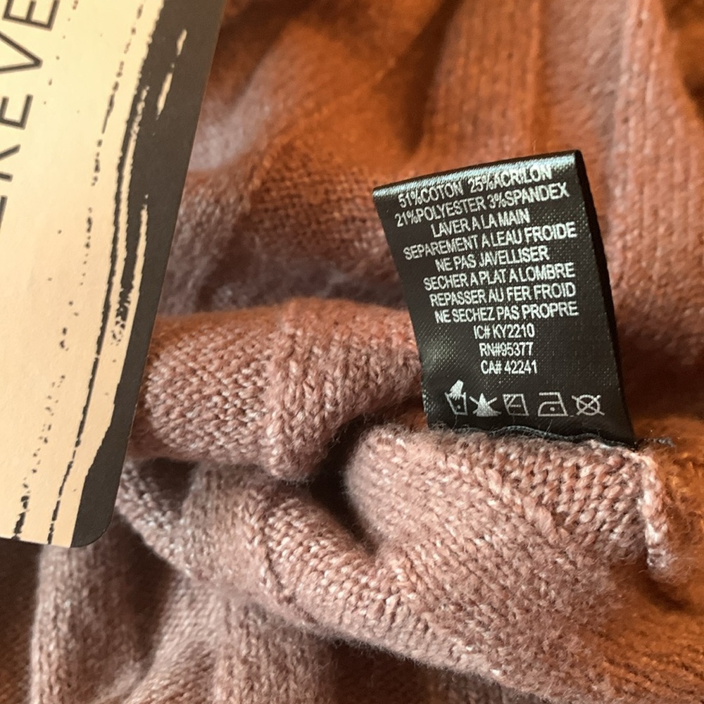 Sanctuary Ribbed Turtleneck Sweater Tunic Length - Picture 8 of 8